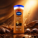 لوسیون بدن وازلین مدل Cocoa Glow Intensive Care حاوی کره کاکائو و شی‌باتر - تصویر 2